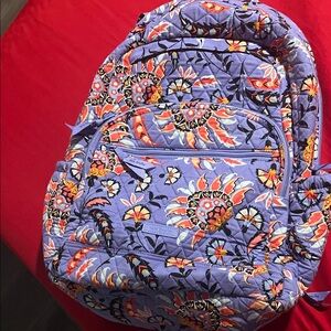 Vera Bradley Purple and Orange Floral Backpack